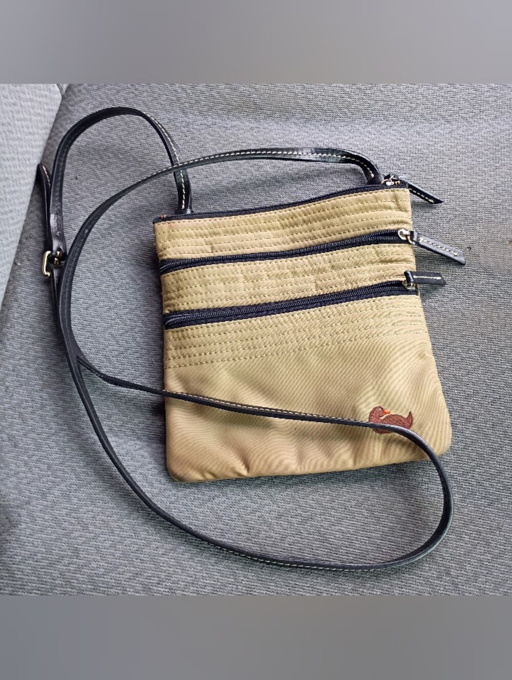 Dooney And Bourke Nylon Tan Crossbody